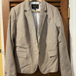 Jcrew beige wool tweed blazer, size 8